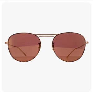 Oliver Peoples Cade 52MM Tortoise Aviator Sunglasses